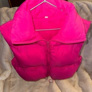 Women's Pink Puffer Jacket